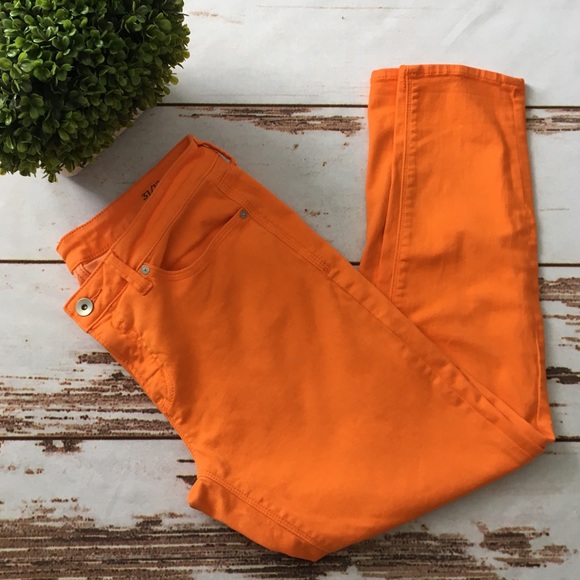 jcpenney Pants - JCP Skinny Ankle High-Stretch Denim in Orange